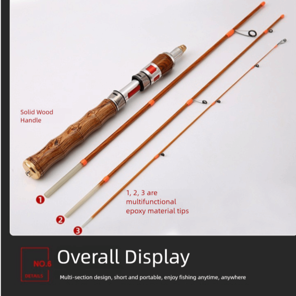 Canne à pêche spinning en 4 se - Fishing Rod Ice avis et prix